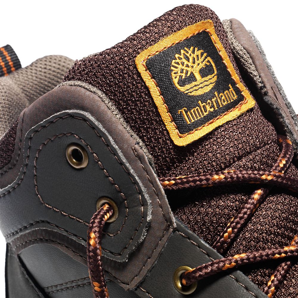 Botas de Montaña Timberland Niños Junior Mt. Maddsen Waterproof Marrones Oscuro - Chile BAU-435097